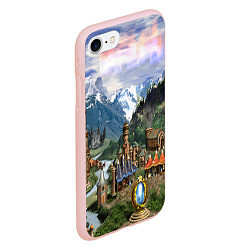 Чехол iPhone 7/8 матовый HEROES, цвет: 3D-светло-розовый — фото 2
