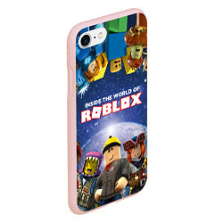 Чехол iPhone 7/8 матовый ROBLOX, цвет: 3D-светло-розовый — фото 2