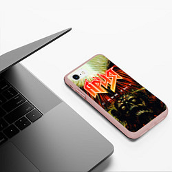 Чехол iPhone 7/8 матовый Ария, цвет: 3D-светло-розовый — фото 2