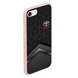 Чехол iPhone 7/8 матовый TOYOTA, цвет: 3D-светло-розовый — фото 2