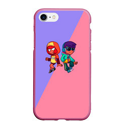 Чехол iPhone 7/8 матовый Leon and Nita, цвет: 3D-малиновый