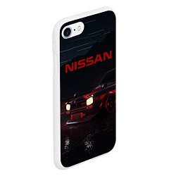 Чехол iPhone 7/8 матовый NISSAN, цвет: 3D-белый — фото 2