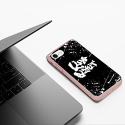 Чехол iPhone 7/8 матовый LIMP BIZKIT, цвет: 3D-светло-розовый — фото 2