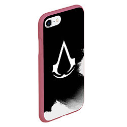 Чехол iPhone 7/8 матовый ASSASSINS CREED, цвет: 3D-малиновый — фото 2