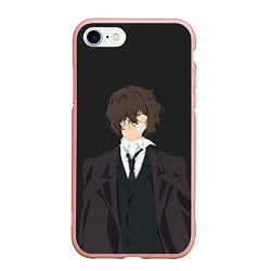 Чехол iPhone 7/8 матовый Osamu Dazai, цвет: 3D-светло-розовый