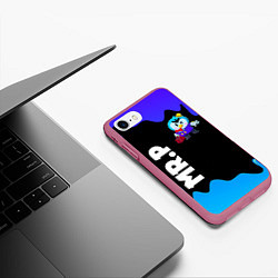 Чехол iPhone 7/8 матовый BRAWL STARS MRP, цвет: 3D-малиновый — фото 2
