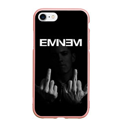 Чехол iPhone 7/8 матовый EMINEM, цвет: 3D-светло-розовый