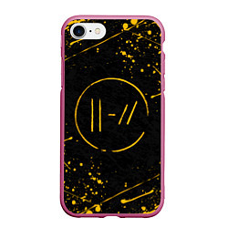 Чехол iPhone 7/8 матовый TWENTY ONE PILOTS, цвет: 3D-малиновый