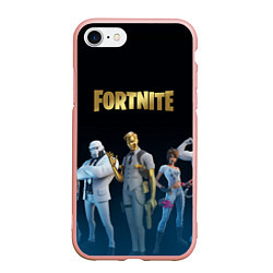 Чехол iPhone 7/8 матовый FORTNITE 2 СЕЗОН ГЛАВА 2, цвет: 3D-светло-розовый