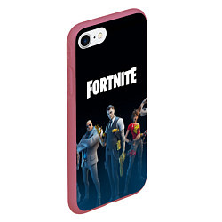 Чехол iPhone 7/8 матовый FORTNITE 2 СЕЗОН ГЛАВА 2, цвет: 3D-малиновый — фото 2