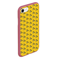 Чехол iPhone 7/8 матовый Гипножаба, цвет: 3D-малиновый — фото 2