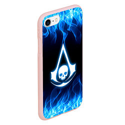 Чехол iPhone 7/8 матовый Assassin??s Creed, цвет: 3D-светло-розовый — фото 2