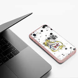 Чехол iPhone 7/8 матовый Sailor Moon We can do it!, цвет: 3D-светло-розовый — фото 2