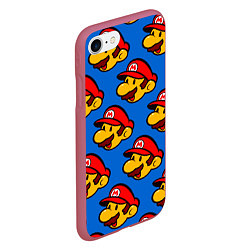 Чехол iPhone 7/8 матовый Mario, цвет: 3D-малиновый — фото 2