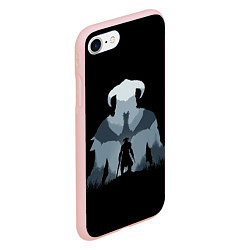 Чехол iPhone 7/8 матовый THE ELDER SCROLLS, цвет: 3D-светло-розовый — фото 2