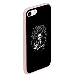 Чехол iPhone 7/8 матовый Ктулху, цвет: 3D-светло-розовый — фото 2