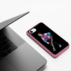 Чехол iPhone 7/8 матовый ИЛЬИЧ, цвет: 3D-малиновый — фото 2