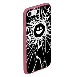 Чехол iPhone 7/8 матовый BLACK MIRROR, цвет: 3D-малиновый — фото 2