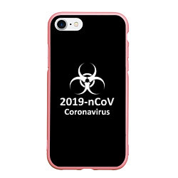 Чехол iPhone 7/8 матовый NCoV-2019: Coronavirus, цвет: 3D-баблгам