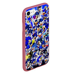 Чехол iPhone 7/8 матовый All of Sonic, цвет: 3D-малиновый — фото 2