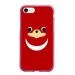 Чехол iPhone 7/8 матовый Knuckles, цвет: 3D-малиновый