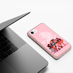 Чехол iPhone 7/8 матовый PINK SAILOR MOON, цвет: 3D-светло-розовый — фото 2