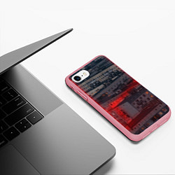 Чехол iPhone 7/8 матовый Neon in the city, цвет: 3D-баблгам — фото 2