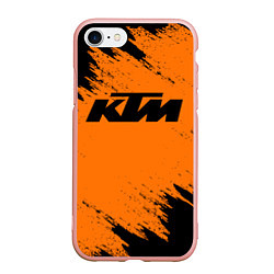 Чехол iPhone 7/8 матовый KTM, цвет: 3D-светло-розовый