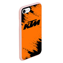 Чехол iPhone 7/8 матовый KTM, цвет: 3D-светло-розовый — фото 2