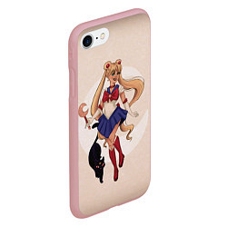 Чехол iPhone 7/8 матовый Sailor Moon, цвет: 3D-баблгам — фото 2