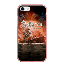 Чехол iPhone 7/8 матовый Sabaton, цвет: 3D-светло-розовый