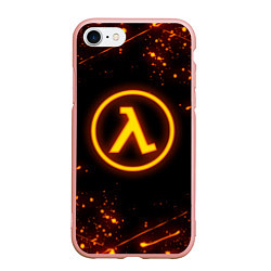 Чехол iPhone 7/8 матовый HALF-LIFE 3, цвет: 3D-светло-розовый