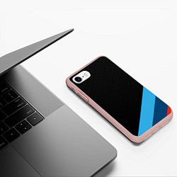 Чехол iPhone 7/8 матовый BMW MASK, цвет: 3D-светло-розовый — фото 2