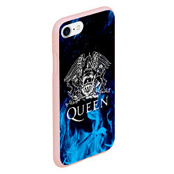 Чехол iPhone 7/8 матовый QUEEN, цвет: 3D-светло-розовый — фото 2