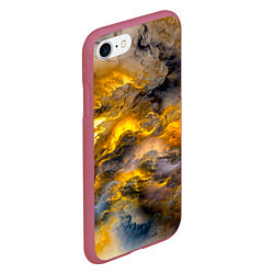 Чехол iPhone 7/8 матовый Shine, цвет: 3D-малиновый — фото 2