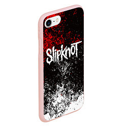 Чехол iPhone 7/8 матовый SLIPKNOT, цвет: 3D-светло-розовый — фото 2