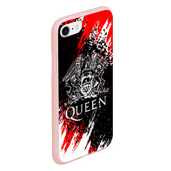 Чехол iPhone 7/8 матовый QUEEN, цвет: 3D-светло-розовый — фото 2