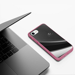 Чехол iPhone 7/8 матовый LEXUS, цвет: 3D-малиновый — фото 2