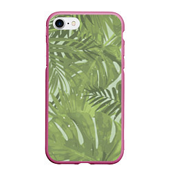 Чехол iPhone 7/8 матовый Я из джунглей, цвет: 3D-малиновый