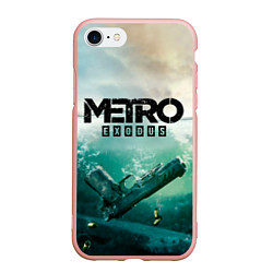 Чехол iPhone 7/8 матовый METRO EXODUS, цвет: 3D-светло-розовый