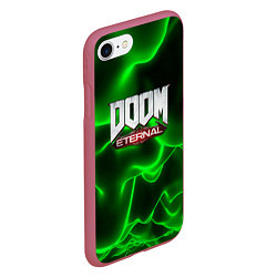 Чехол iPhone 7/8 матовый DOOM ETERNAL, цвет: 3D-малиновый — фото 2