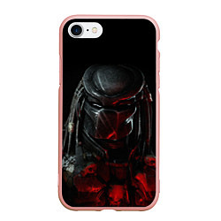 Чехол iPhone 7/8 матовый PREDATOR, цвет: 3D-светло-розовый