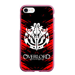 Чехол iPhone 7/8 матовый Overlord, цвет: 3D-малиновый