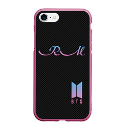 Чехол iPhone 7/8 матовый BTS RM, цвет: 3D-малиновый