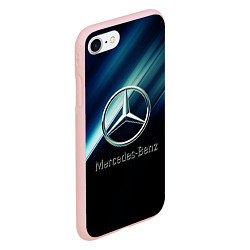 Чехол iPhone 7/8 матовый Mercedes, цвет: 3D-светло-розовый — фото 2