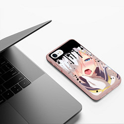 Чехол iPhone 7/8 матовый AHEGAO, цвет: 3D-светло-розовый — фото 2