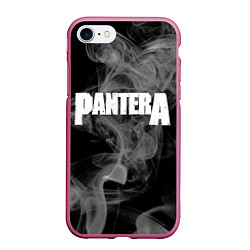 Чехол iPhone 7/8 матовый Pantera, цвет: 3D-малиновый