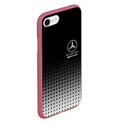 Чехол iPhone 7/8 матовый Mercedes-Benz, цвет: 3D-малиновый — фото 2