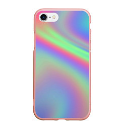 Чехол iPhone 7/8 матовый Gradient vinyl, цвет: 3D-светло-розовый