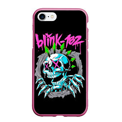 Чехол iPhone 7/8 матовый Blink-182 8, цвет: 3D-малиновый